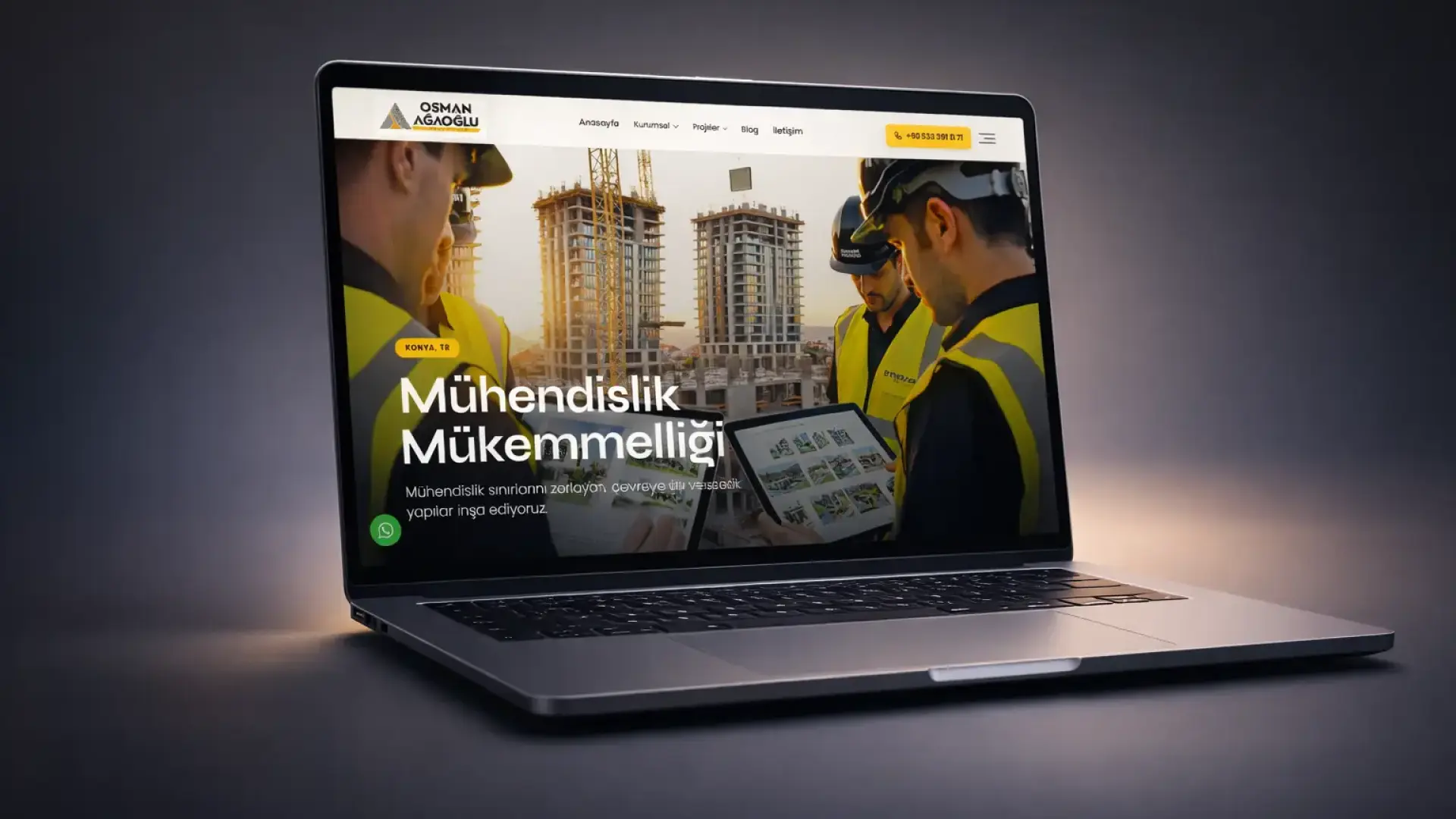 Osman Ağaoğlu Mühendislik Kurumsal Web Sitesi